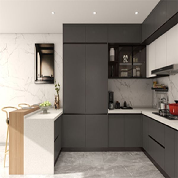 Easy Clean Advantage Customization Glossy Modern Style Kitchen Cabinets for Apartment