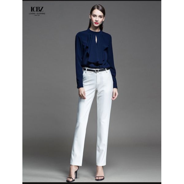 Hand Embroidery Womens Business Suits for 2021 Work Formal Occasions Single Breasted