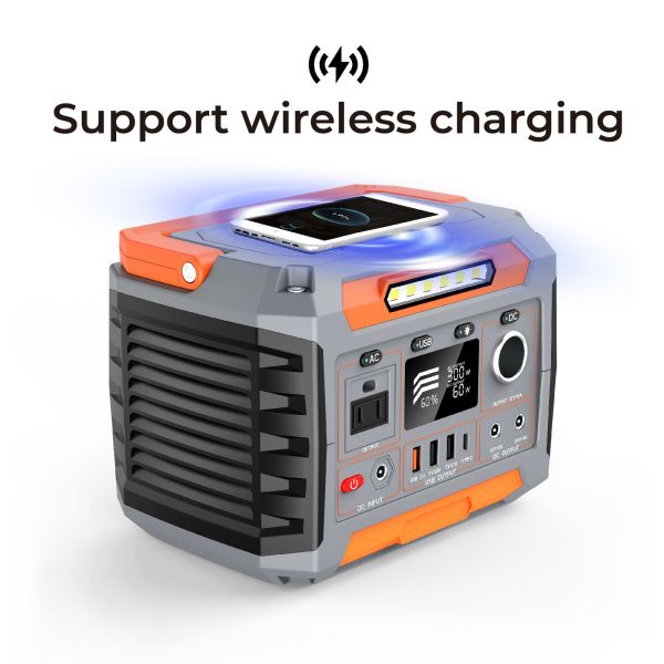 300W 270Wh Portable Solar Camping Power Station With Pure Sine Wave Inverter