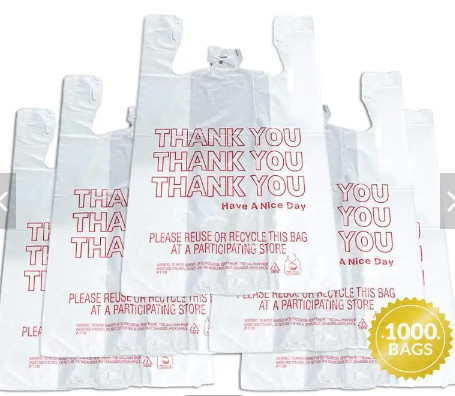 Buy 2LB Shopping Biodegradable Plastic Bags Eco Friendly Lightweight at wholesale prices