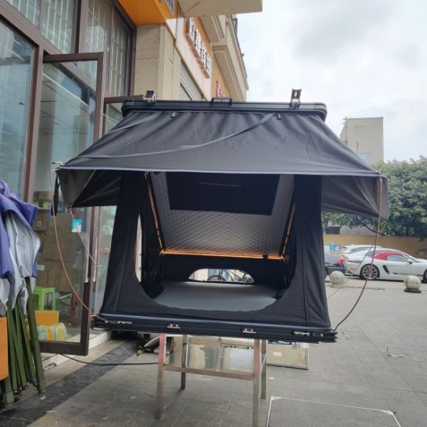 Buy Black Grey Green Hard Car Rooftop Tent For Jeep Toyota SUV 320G Polyester Cotton at wholesale prices