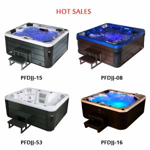 Family / Hotel Acrylic Spa Tub Freestanding Style For 5 Persons