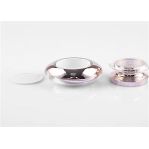 Square Shape Cosmetic Jar Containers , 30ml 50ml Empty Custom Makeup Packaging