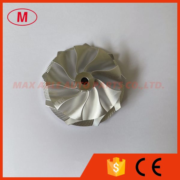 reverse 9+0 blades 62.00/76.00mm point milling snake curve turbo milling/aluminum 2618/billet compressor wheel