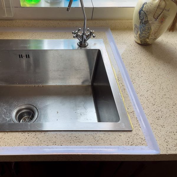 Bendable Water Dam Barrier for Shower Threshold 10-Year Service Life Height 0.47" 14mm