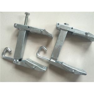 Hot Dip Galvanized Steel Wire Clamp / Cable Clamp With Custom Various Size