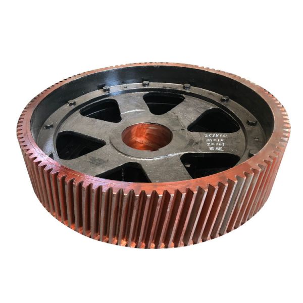 Buy Rotary Kiln Cement Girth Industrial   Forging/Casting Large Ring Gear at wholesale prices