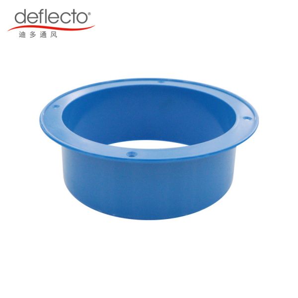 Blue Plastic ABS Duct Connector Flange 6'' High Durability Bulk Packaging