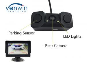 Quality Universal Vehicle Hidden Camera , Night Vision Reverse Camera With 2 Parking Radar Sensor for sale