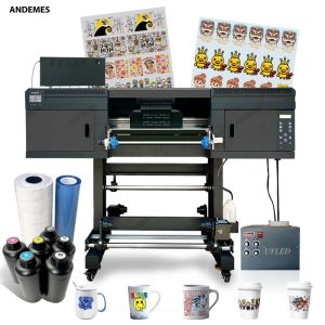 CMYKWWWW Ink Color UV Printer A1 6090 2 in 1 Advertising and Branding Machine