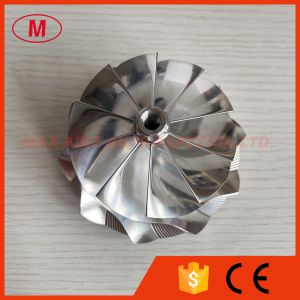 Quality G42-1200 73.90/98.00mm 10+0 blades Turbocharger milling/aluminum 2618/billet compressor wheel for sale