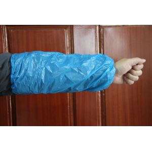 cheap disposable plastic PE sleeve cover in white, red, yellow or blue color