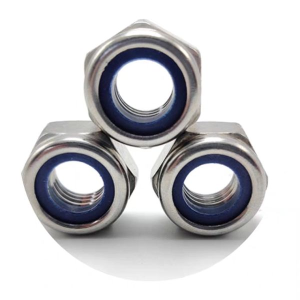 Buy Metric Measurement System Stainless Steel Nylon Insert Lock Nut DIN985 Plain Design at wholesale prices