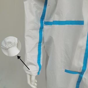 OEM Accepted CE Type5 6 Nonwoven White Safety Clothing Disposable Protective