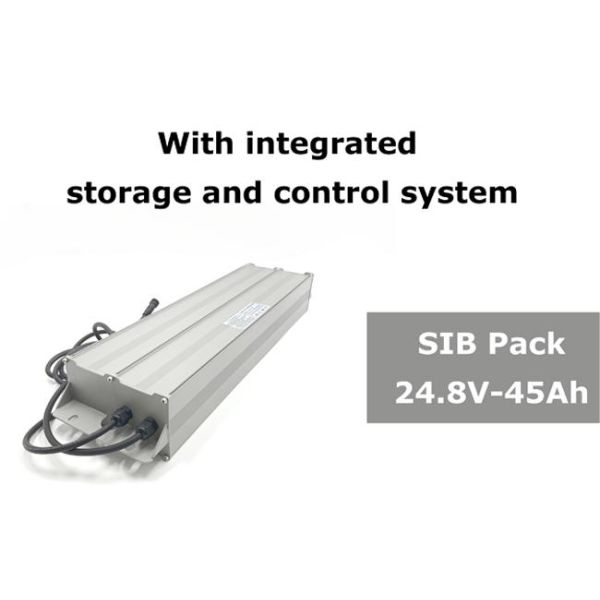 IP67 Waterproof Sodium Ion Battery Pack 40140 24V 24.8V 45Ah For Solar Street Light
