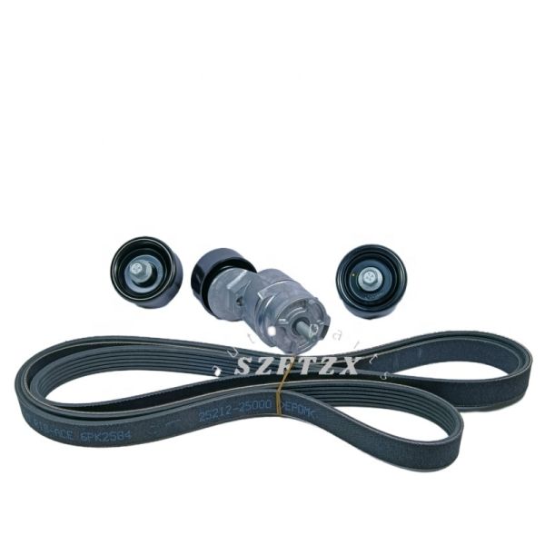 Engine Belt Tensioner Kit 2528125000 2521225000 2528725010 2528725110 for Hyundai Kia