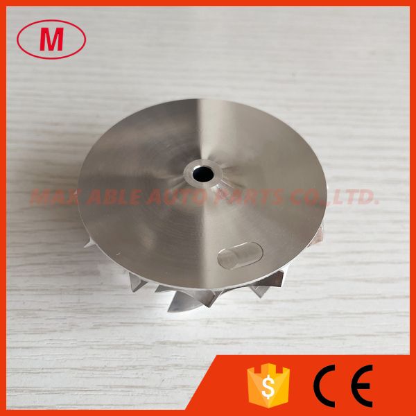 RHF5 reverse 50.50/61.00mm 6+6 blades high performance Turbo milling/aluminum 2618/billet compressor wheel