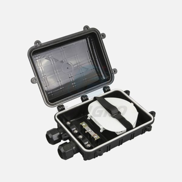 Wall Mounted Fiber Optic Splice Closure Distribution Box 48Cores 1In1 Out