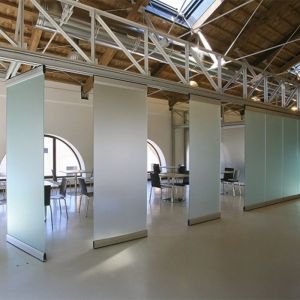 Movable Partition Walls Folding Glass Frameless Aluminium Glass Partition
