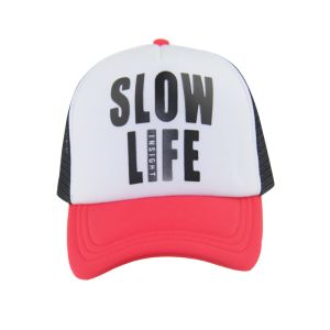 100% Polyester Two Tone Trucker Hat With 3D Printing Logo On Front