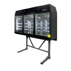 Quality Top Glass Door Fridge Supplier With External Steel Support And Internal 3pcs Adjustable Shelves for sale