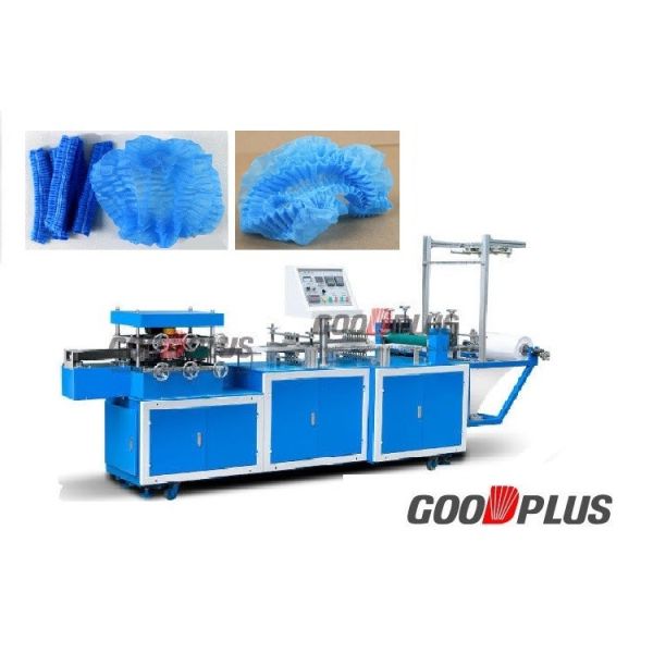 Buy Non Woven Disposable Cap Making Machine Easy Operation 120-200pcs/Min at wholesale prices