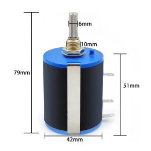 WXD4-23 100ohm Multi-turns 3W wirewound 101 potentiometer