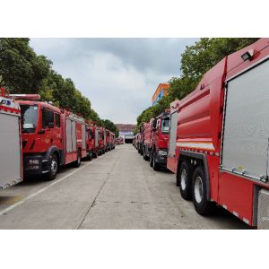 189hp Power 110Km/H Foam Fire Truck With Rustproof Plate