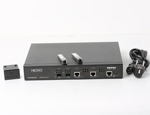 HiOSO HA7302CST Epon Olt 2 Ports 2 Pon Olt With 2 SFP Modules Px+++ Support 1