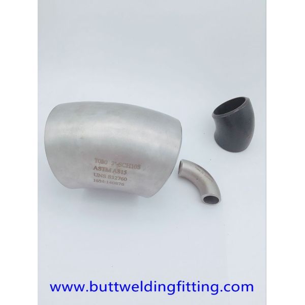 Buy UNS S32760 Seamless Stainless Steel Elbow 45D LR Elbow ASTM A815 at wholesale prices