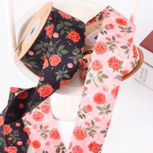 2.5cm-4cm Polyester Ribbon Double Face Weave Edge Packing Ribbon