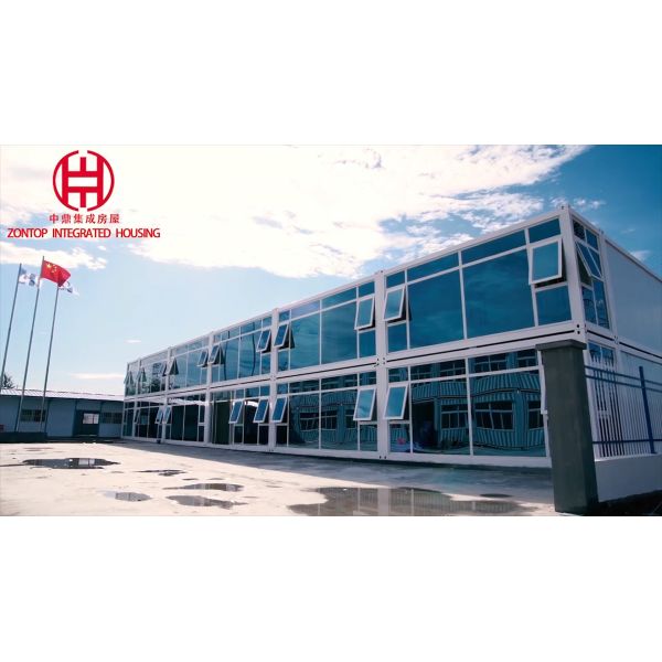 Buy Zontop Modern Luxury  Easy Assemble Steel Prefabricated 2 Story Frame 20ft 40 Ft  Shipping Container House at wholesale prices