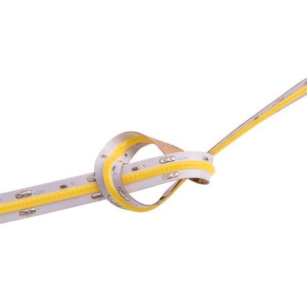 DC 24V 12V COB LED Strip Light 10mm Width CRI 95 15W 5 Years Warranty