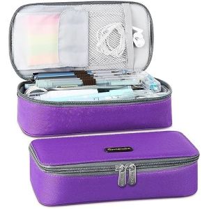 Homecube Pencil Case Capacious Pen Pencil Holder Box Makeup Pens Pouch Oxford