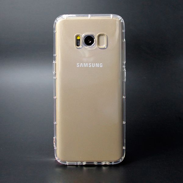 Transparent shockproof case cover for samsung S8,tpu crystal clear case for