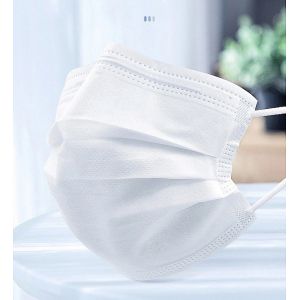 Waterproof Wearing Medical Mask Light Blue 3 Layer Non Woven Mask