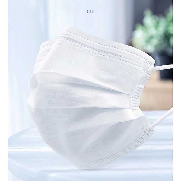 Buy Waterproof Wearing Medical Mask Light Blue 3 Layer Non Woven Mask at wholesale prices