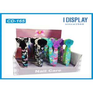 Retail Cardboard Counter Display , Stationery Display Stands Multi Cells
