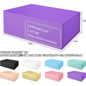 Custom Magnet Magnetic Luxury Packaging Folding Paper Gift Box Business Flap Lid