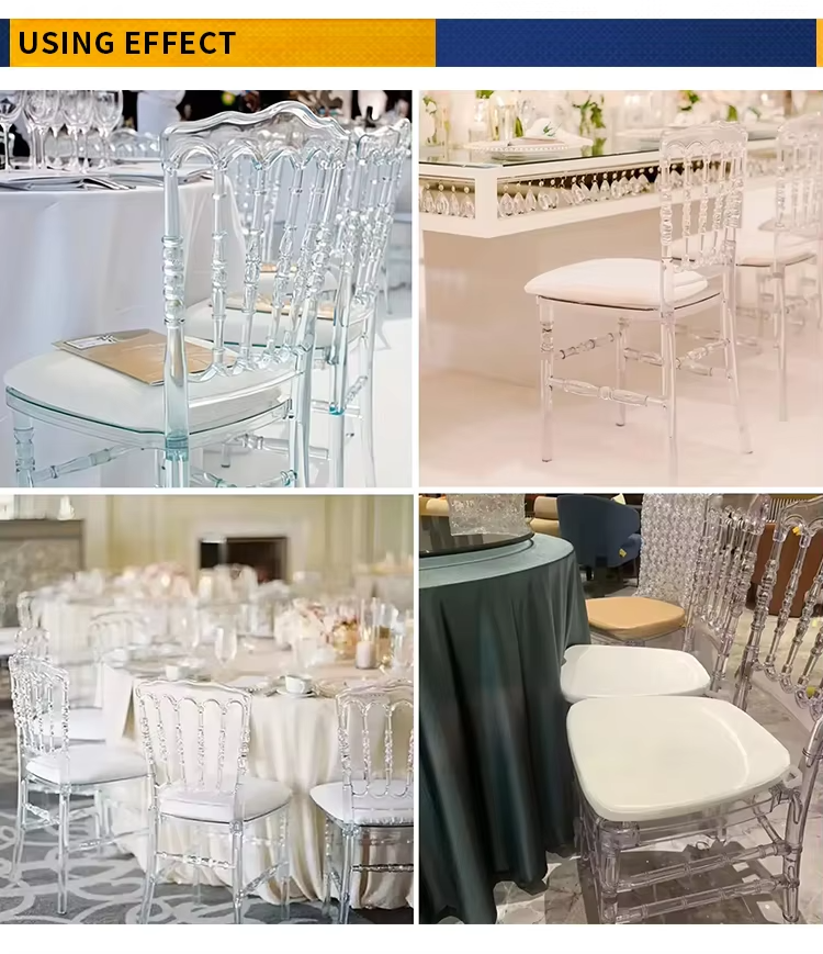 Crystal Ice Stacking Chiavari Chair For Wedding Banquet Event
