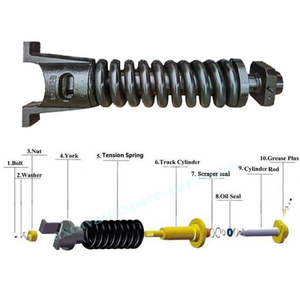 EC360 U York Excavator Undercarriage Parts For Track Adjuster