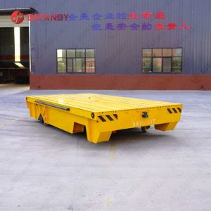 Electric Trackless Heavy Duty Platform Trolley Flatbed Cargo Transfer 20T