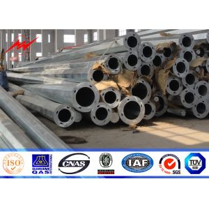 China Electric Transmission Power Round 11M Metal Utility Poles 3mm Steel Plate on sale
