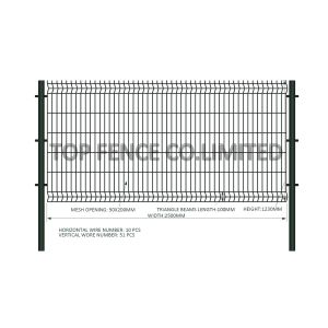 358 wire mesh fence ,double wire fence