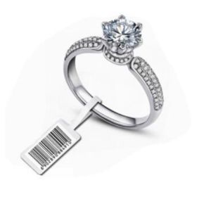 UHF RFID Jewelry Label R6P Chip For Ring R6P Chip Material