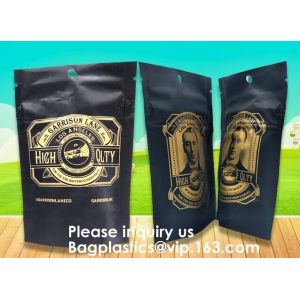 Mylar k Foil Carbon Smell Proof Bag with One Side Clear,3.5 Grams Jungle Boys