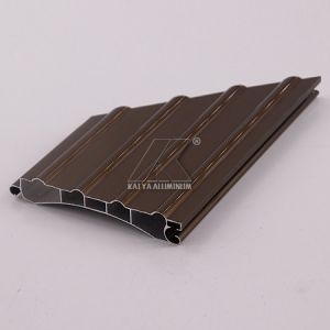 Bronze Roller Shutter Aluminium Profile Electrophoresis Surface Treatment
