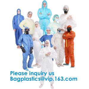 Polypropylene Coverall, Disposable, Elastic Cuff, White, Xlarge,SMS Coverall