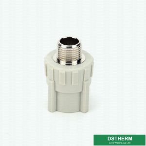 Welding Male Threaded Coupling , Equal Shape Ppr Pipe Socket Higher Flow
