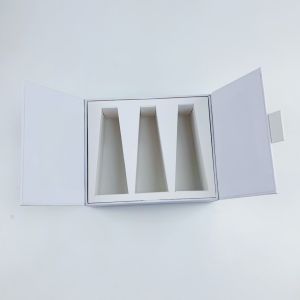 Customized Designs Paper Box Packaging Eco-friendly White Double Door Magnetic